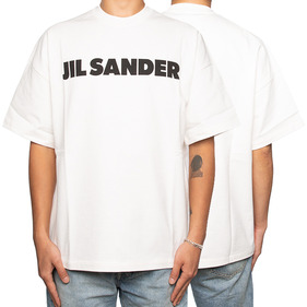 질샌더 22FW 로고 오버핏 반팔 티셔츠 J21GC0001